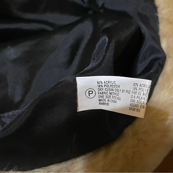 Faux Fur Fluffy Bucket Winter Hat Cream - Picture 9 of 10